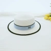 Fashionable M-label sun hats, straw hats, sun-protective hats, women's summer outings, sun hats, black British flat-topped top hats, a trend undefined
